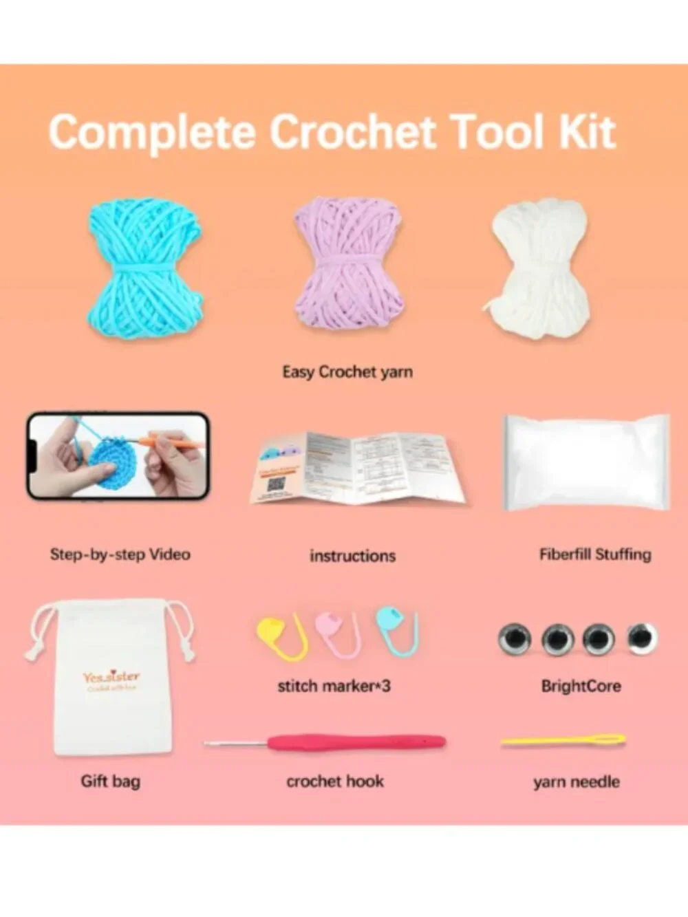 yes.sister! Whale Doll Amigurumi Crochet Knit Kit DIY 2.2